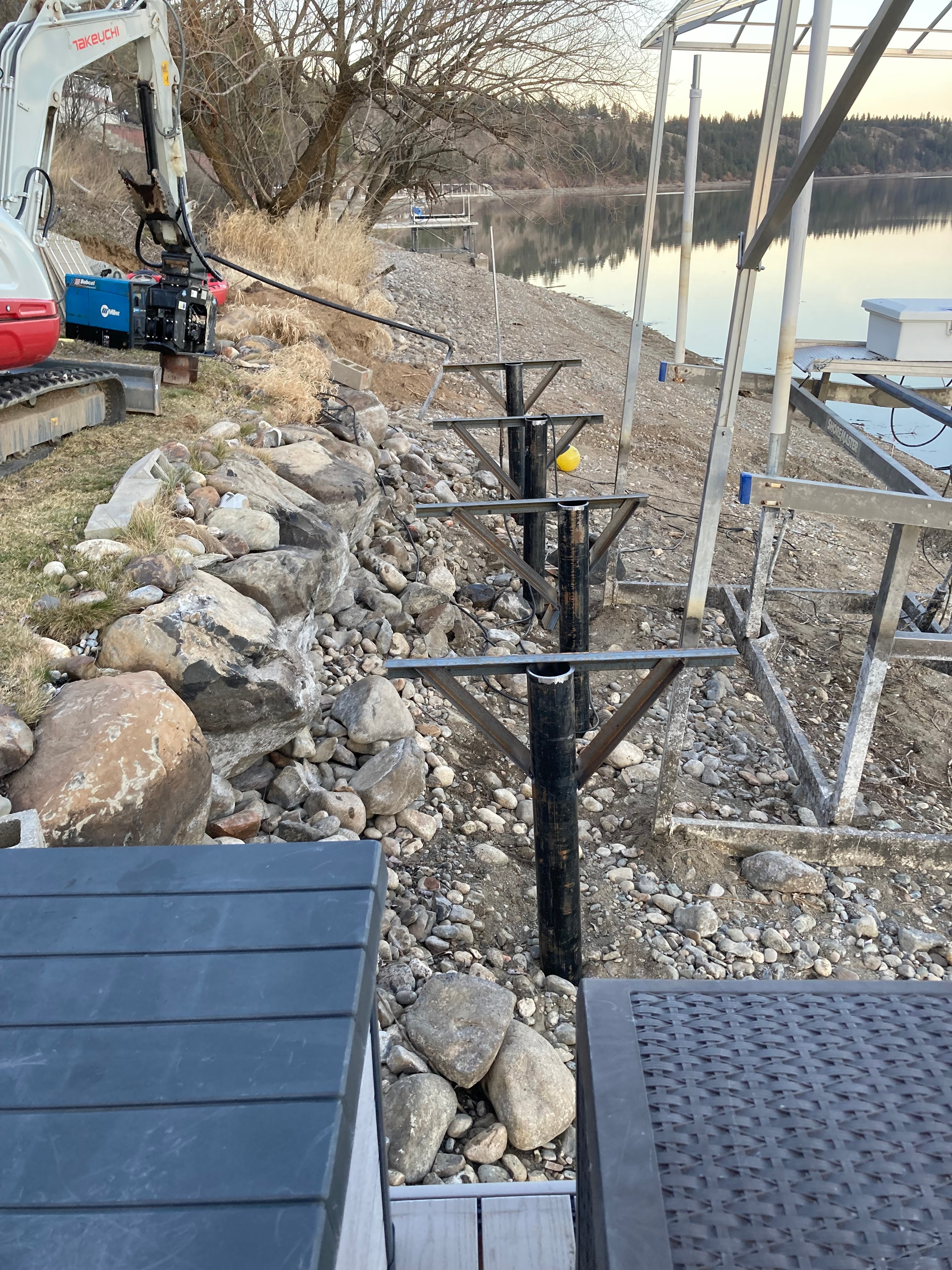Seawall and shoreline construction project photo 7