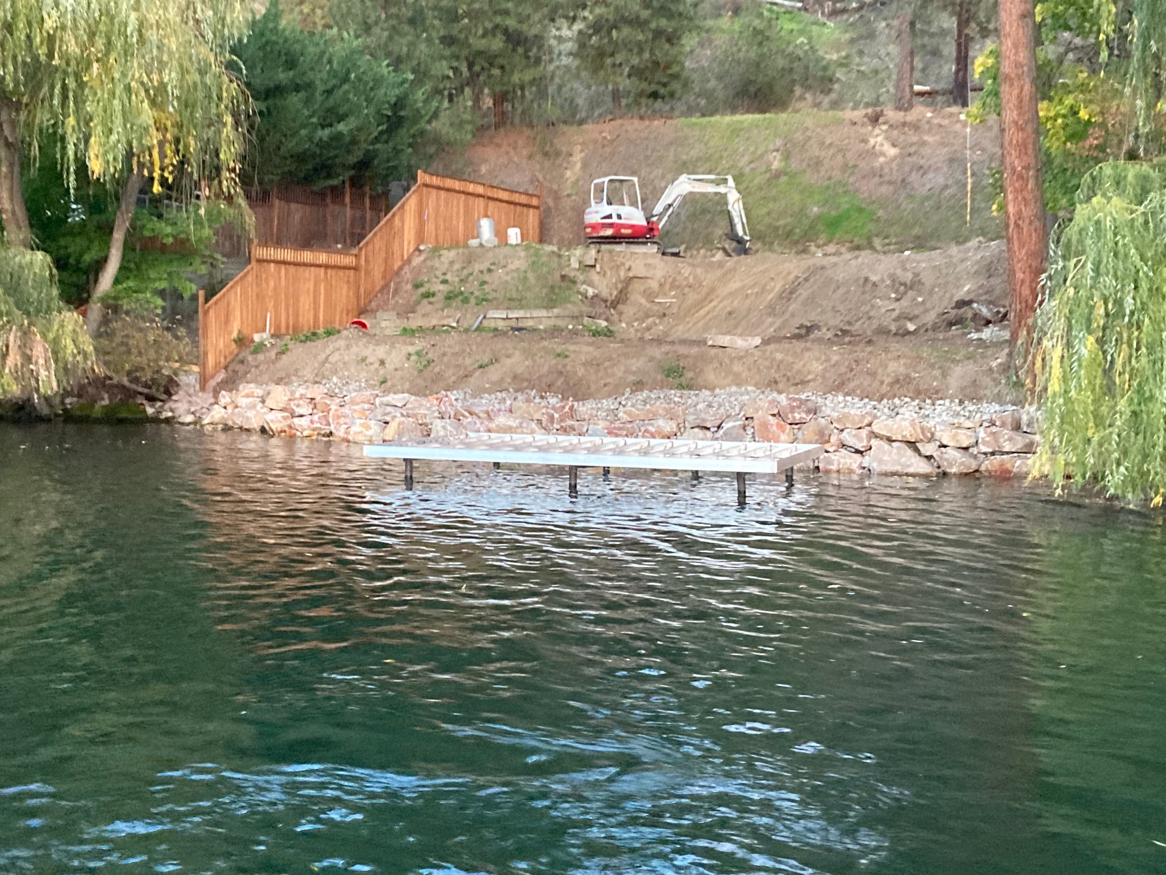 Seawall and shoreline construction project photo 9